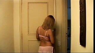 Bitch gets hairy cunt and ass fucked by black stud