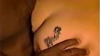 Milf takes big black cock in her ass with creampie