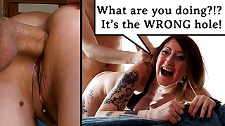 PAINFUL ANAL! Crying & Screaming over an unwanted Creampie in the Ass – EXTREME & ROUGH ANAL